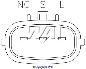 Generatorregler 12 V WAI IM564 Bild Generatorregler 12 V WAI IM564