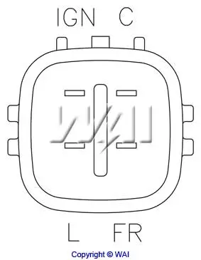 Generatorregler 12 V WAI IM582 Bild Generatorregler 12 V WAI IM582