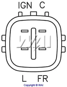 Generatorregler 12 V WAI IM851HD Bild Generatorregler 12 V WAI IM851HD