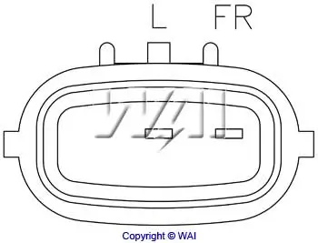Generatorregler 12 V WAI IN454 Bild Generatorregler 12 V WAI IN454