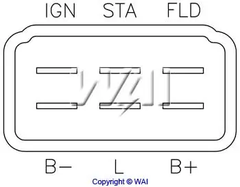 Generatorregler 12 V WAI IN551 Bild Generatorregler 12 V WAI IN551