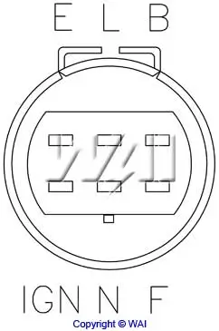 Generatorregler 12 V WAI IN589 Bild Generatorregler 12 V WAI IN589