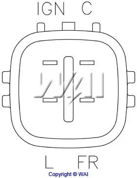 Generatorregler 12 V WAI IN6004 Bild Generatorregler 12 V WAI IN6004