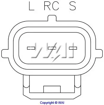 Generatorregler 12 V WAI IN6343 Bild Generatorregler 12 V WAI IN6343