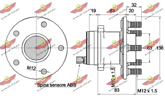 Radlagersatz Hinterachse AUTOKIT 01.97592 Bild Radlagersatz Hinterachse AUTOKIT 01.97592