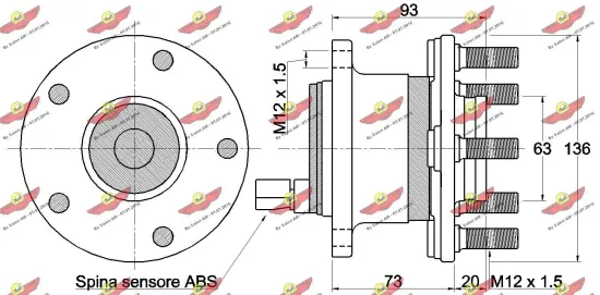 Radlagersatz Hinterachse AUTOKIT 01.98095 Bild Radlagersatz Hinterachse AUTOKIT 01.98095