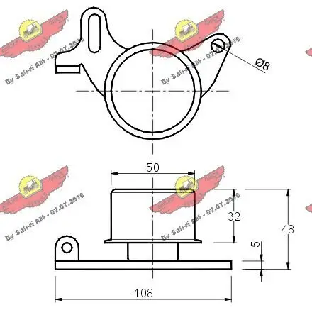 Spannrolle, Zahnriemen AUTOKIT 03.017 Bild Spannrolle, Zahnriemen AUTOKIT 03.017