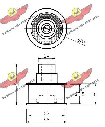 Umlenk-/Führungsrolle, Zahnriemen AUTOKIT 03.139 Bild Umlenk-/Führungsrolle, Zahnriemen AUTOKIT 03.139