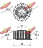 Umlenk-/Führungsrolle, Zahnriemen AUTOKIT 03.494 Bild Umlenk-/Führungsrolle, Zahnriemen AUTOKIT 03.494