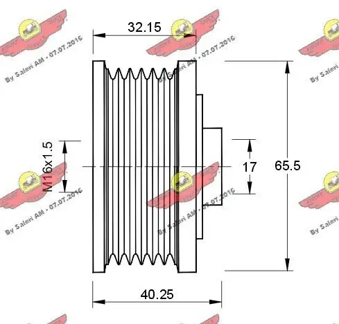 Generatorfreilauf AUTOKIT 03.80522/C Bild Generatorfreilauf AUTOKIT 03.80522/C