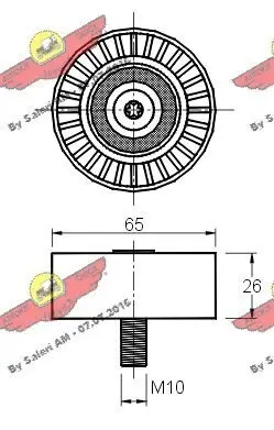 Umlenk-/Führungsrolle, Zahnriemen AUTOKIT 03.81095 Bild Umlenk-/Führungsrolle, Zahnriemen AUTOKIT 03.81095