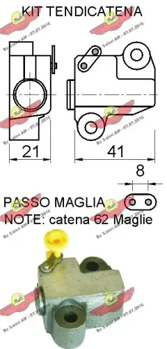 Steuerkettensatz AUTOKIT 03.89008K Bild Steuerkettensatz AUTOKIT 03.89008K