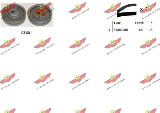 Zahnriemensatz AUTOKIT 04.5007 Bild Zahnriemensatz AUTOKIT 04.5007