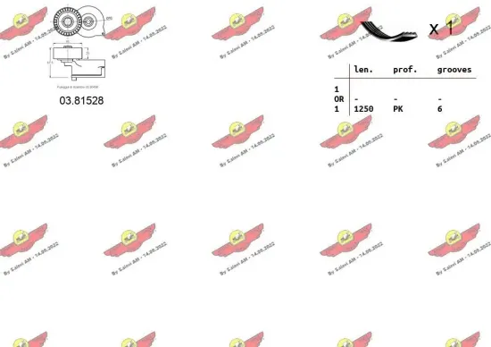 Keilrippenriemensatz AUTOKIT 06.0137 Bild Keilrippenriemensatz AUTOKIT 06.0137