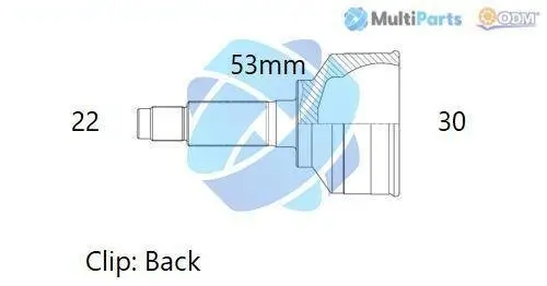 Gelenksatz, Antriebswelle Vorderachse links Vorderachse rechts radseitig Multiparts 12-211488 Bild Gelenksatz, Antriebswelle Vorderachse links Vorderachse rechts radseitig Multiparts 12-211488