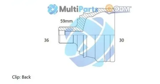 Gelenksatz, Antriebswelle Vorderachse links Vorderachse rechts radseitig Multiparts 12-211489 Bild Gelenksatz, Antriebswelle Vorderachse links Vorderachse rechts radseitig Multiparts 12-211489