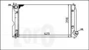 Kühler, Motorkühlung ABAKUS 051-017-0006