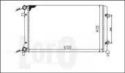 Kühler, Motorkühlung ABAKUS 053-017-0018