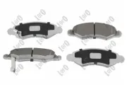 Bremsbelagsatz, Scheibenbremse Vorderachse ABAKUS 231-01-095