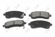 Bremsbelagsatz, Scheibenbremse Vorderachse ABAKUS 231-01-132