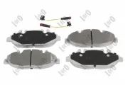 Bremsbelagsatz, Scheibenbremse Vorderachse ABAKUS 231-01-134
