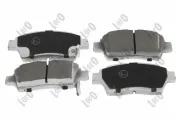 Bremsbelagsatz, Scheibenbremse Vorderachse ABAKUS 231-01-165