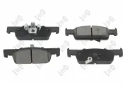 Bremsbelagsatz, Scheibenbremse Vorderachse ABAKUS 231-01-281