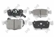 Bremsbelagsatz, Scheibenbremse Vorderachse ABAKUS 231-01-286