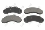 Bremsbelagsatz, Scheibenbremse Vorderachse ABAKUS 231-01-294