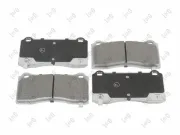 Bremsbelagsatz, Scheibenbremse Vorderachse ABAKUS 231-01-375