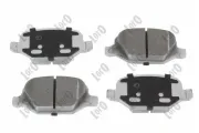 Bremsbelagsatz, Scheibenbremse Hinterachse ABAKUS 231-02-057