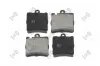Bremsbelagsatz, Scheibenbremse Hinterachse ABAKUS 231-02-059