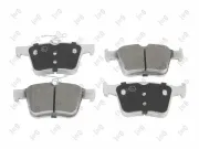 Bremsbelagsatz, Scheibenbremse Hinterachse ABAKUS 231-02-166