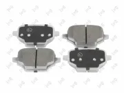 Bremsbelagsatz, Scheibenbremse Hinterachse ABAKUS 231-02-173