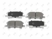 Bremsbelagsatz, Scheibenbremse Hinterachse ABAKUS 231-02-184