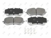 Bremsbelagsatz, Scheibenbremse Hinterachse ABAKUS 231-02-185