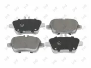 Bremsbelagsatz, Scheibenbremse Hinterachse ABAKUS 231-02-187