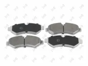Bremsbelagsatz, Scheibenbremse Hinterachse ABAKUS 231-02-189