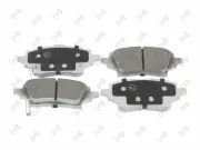 Bremsbelagsatz, Scheibenbremse Hinterachse ABAKUS 231-02-196