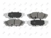 Bremsbelagsatz, Scheibenbremse Hinterachse ABAKUS 231-02-197