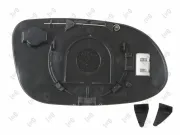 Spiegelglas, Außenspiegel links ABAKUS 2403G03