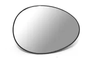 Spiegelglas, Außenspiegel rechts ABAKUS 2502G02