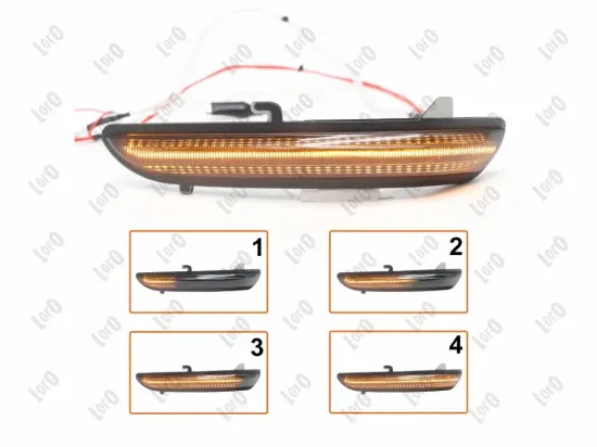 Blinkleuchtensatz Außenspiegel links Außenspiegel rechts ABAKUS L38-140-007LED-SD Bild Blinkleuchtensatz Außenspiegel links Außenspiegel rechts ABAKUS L38-140-007LED-SD