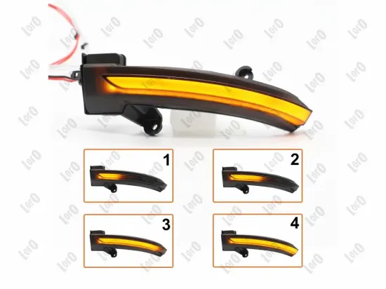 Blinkleuchtensatz Außenspiegel links Außenspiegel rechts ABAKUS L42-140-004LED-D Bild Blinkleuchtensatz Außenspiegel links Außenspiegel rechts ABAKUS L42-140-004LED-D