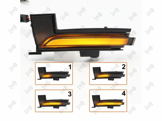 Blinkleuchtensatz Außenspiegel links Außenspiegel rechts ABAKUS L48-140-003LED-D Bild Blinkleuchtensatz Außenspiegel links Außenspiegel rechts ABAKUS L48-140-003LED-D