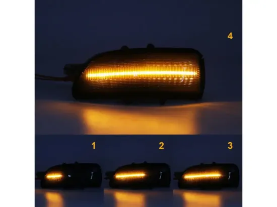 Blinkleuchtensatz Außenspiegel links Außenspiegel rechts ABAKUS L52-140-003LED-SD Bild Blinkleuchtensatz Außenspiegel links Außenspiegel rechts ABAKUS L52-140-003LED-SD