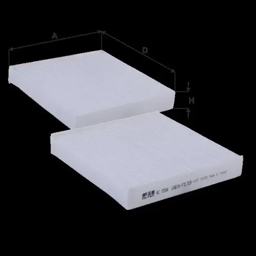 Filter, Innenraumluft FIL FILTER HC 7094 Bild Filter, Innenraumluft FIL FILTER HC 7094