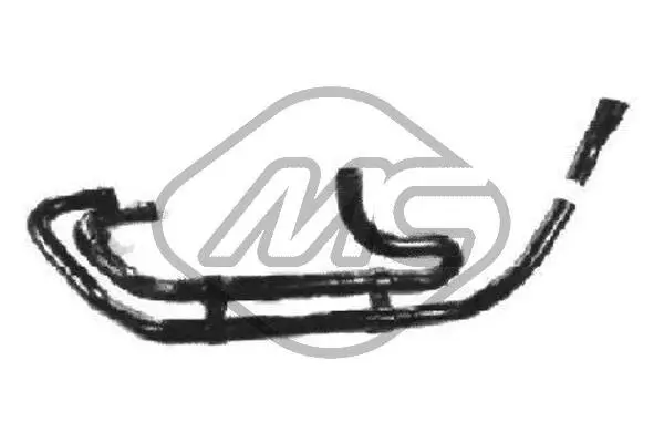 Schlauch, Wärmetauscher (Heizung) Metalcaucho 08273