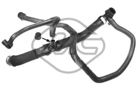 Kühlerschlauch unten Metalcaucho 09224 Bild Kühlerschlauch unten Metalcaucho 09224