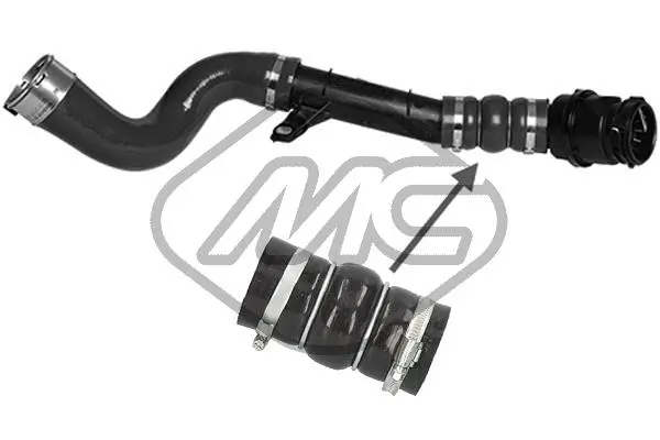 Ladeluftschlauch Metalcaucho 09977